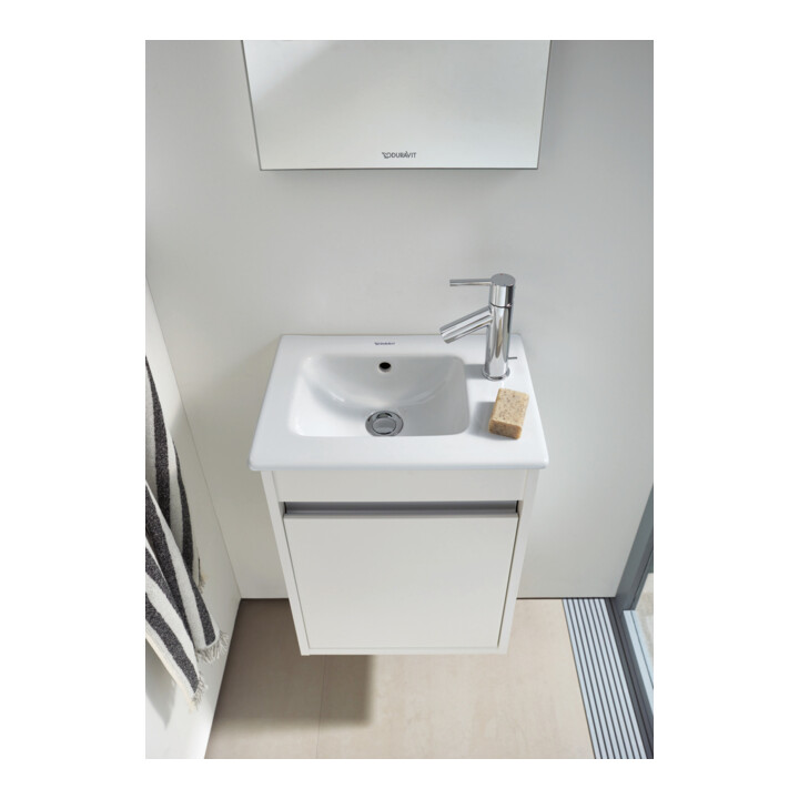 Duravit Meuble sous-lavabo Ketho 40x28,5x55 cm, suspendu, T droite, blanc mat
