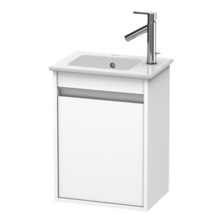Duravit Meuble sous-lavabo Ketho 40x28,5x55 cm, suspendu, tiroir gauche, blanc mat