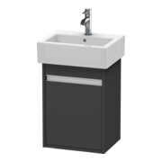 Duravit Meuble sous lavabo Ketho 40x32x55 cm, suspendu, porte à gauche, graphite mat-1