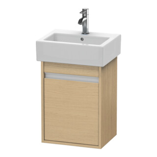 Duravit Meuble sous lavabo Ketho 40x32x55 cm, suspendu, porte gauche, chêne naturel