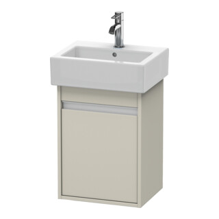 Duravit Meuble sous lavabo Ketho 40x32x55 cm, suspendu, porte gauche, taupe