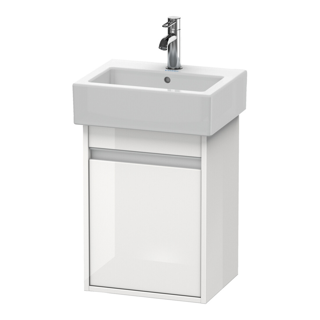 Duravit Meuble sous lavabo Ketho 40x32x55 cm, suspendu, porte gauche, taupe