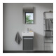 Duravit Meuble sous lavabo Ketho 40x32x55 cm, suspendu, T dr, graphite mat