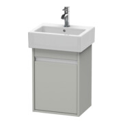 Duravit Meuble sous lavabo Ketho 40x32x55 cm, suspendu, T droit, béton gris mat