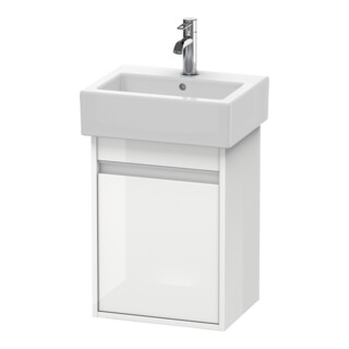 Duravit Meuble sous-lavabo Ketho 40x32x55 cm, suspendu, T droite, blanc brillant