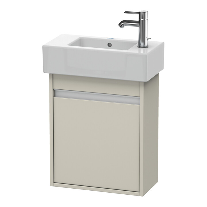 Duravit Meuble sous lavabo Ketho 45x22,5x55 cm, suspendu, porte droite, taupe