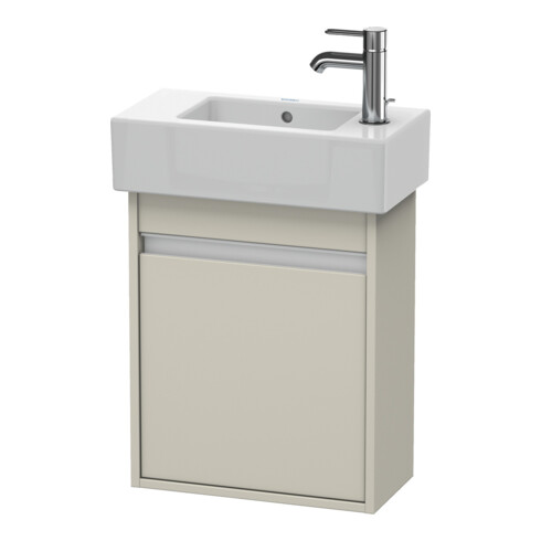 Duravit Meuble sous lavabo Ketho 45x22,5x55 cm, suspendu, porte droite, taupe