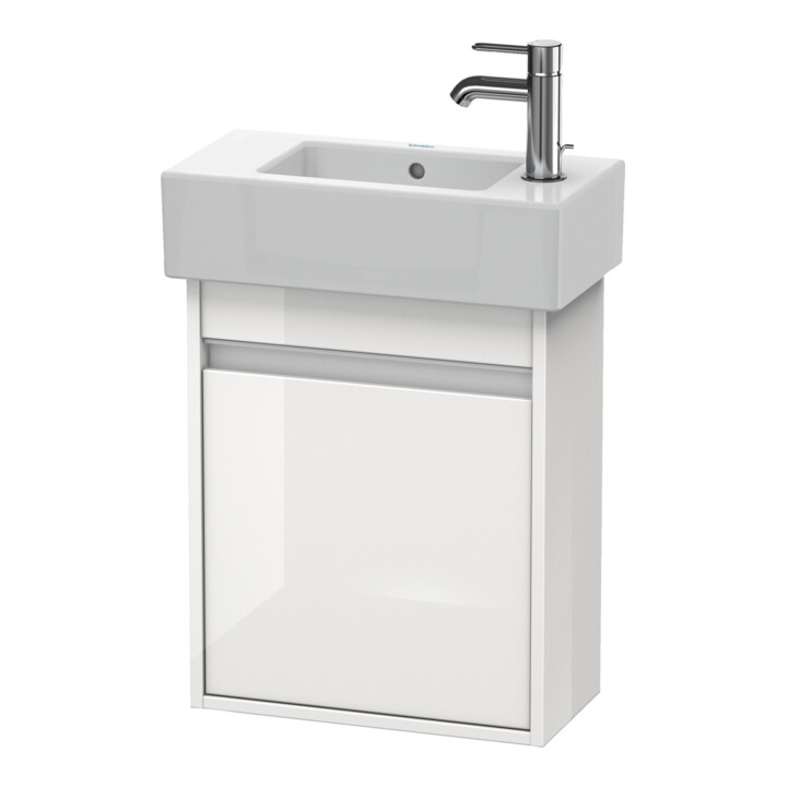 Duravit Meuble sous lavabo Ketho 45x22,5x55 cm, suspendu, porte gauche, taupe