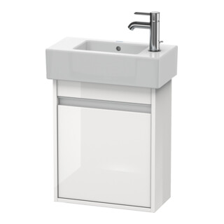 Duravit Meuble sous-lavabo Ketho 45x22,5x55 cm, suspendu, T droite, blanc brillant
