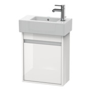 Duravit Meuble sous-lavabo Ketho 45x22,5x55 cm, suspendu, T droite, blanc brillant-1