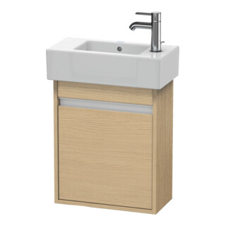 Duravit Meuble sous lavabo Ketho 45x22,5x55 cm, suspendu, T gauche, chêne naturel
