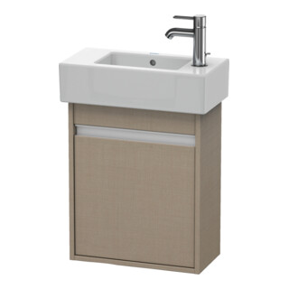 Duravit Meuble sous lavabo Ketho 45x22,5x55cm, suspendu, porte gauche, lin