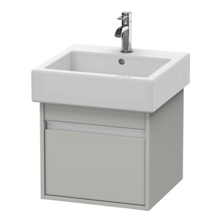 Duravit Meuble sous-lavabo Ketho 45x44 cm, béton gris, 1 tiroir, suspendu