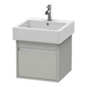 Duravit Meuble sous-lavabo Ketho 45x44 cm, béton gris, 1 tiroir, suspendu