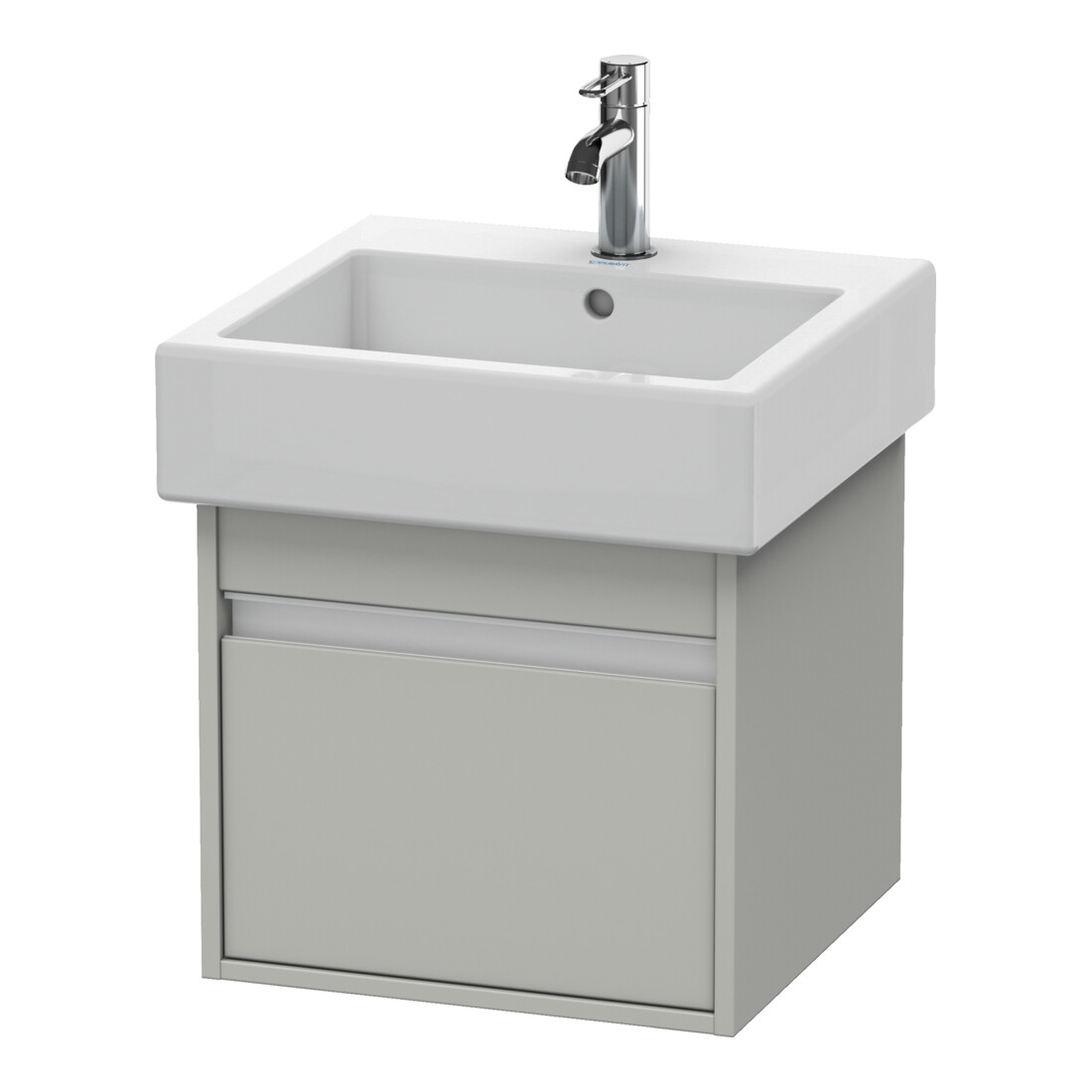 Duravit Meuble sous-lavabo Ketho 45x44 cm, béton gris, 1 tiroir, suspendu