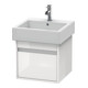 Duravit Meuble sous lavabo Ketho 45x44 cm, blanc brillant, 1 tiroir, suspendu-1