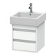 Duravit Meuble sous-lavabo Ketho 45x44 cm, blanc mat, 2 tiroirs, suspendu-1