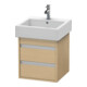 Duravit Meuble sous lavabo Ketho 45x44 cm, blanc œuf, 2 tiroirs, suspendu-1