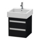 Duravit Meuble sous-lavabo Ketho 45x44 cm, blanc œuf, 2 tiroirs, suspendu-1