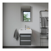 Duravit Meuble sous-lavabo Ketho 45x44 cm, gris mat, 2 tiroirs, suspendu-4