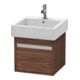 Duravit Meuble sous lavabo Ketho 45x44 cm, noyer foncé, 1 tiroir, suspendu-1