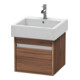 Duravit Meuble sous-lavabo Ketho 45x44 cm, noyer naturel, 1 tiroir, suspendu-1