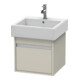 Duravit Meuble sous-lavabo Ketho 45x44 cm, taupe, 1 tiroir, suspendu-1