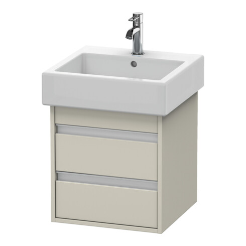 Duravit Meuble sous-lavabo Ketho 45x44cm, Taupe, 2 tiroirs, suspendu