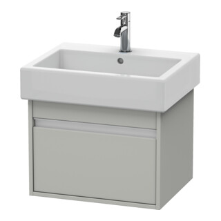 Duravit Meuble sous-lavabo Ketho 55x44 cm, béton gris, 1 tiroir, suspendu