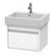 Duravit Meuble sous-lavabo Ketho 55x44 cm, blanc mat, 1 tiroir, suspendu-1