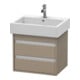Duravit Meuble sous-lavabo Ketho 55x44 cm, blanc mat, 2 tiroirs, suspendu-1