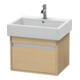Duravit Meuble sous lavabo Ketho 55x44 cm, chêne naturel, 1 tiroir, suspendu-1