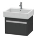 Duravit Meuble sous-lavabo Ketho 55x44 cm, gris graphite, 1 tiroir, suspendu-1