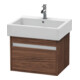 Duravit Meuble sous lavabo Ketho 55x44 cm, noyer foncé, 1 tiroir, suspendu-1