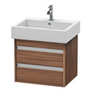 Duravit Meuble sous lavabo Ketho 55x44 cm, noyer naturel, 2 tiroirs, suspendu