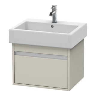 Duravit Meuble sous lavabo Ketho 55x44cm, taupe, 1 tiroir, suspendu
