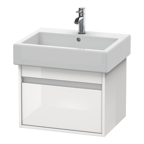 Duravit Meuble sous lavabo Ketho 55x44cm, taupe, 1 tiroir, suspendu