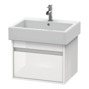 Duravit Meuble sous lavabo Ketho 55x44cm, taupe, 1 tiroir, suspendu-2