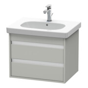 Duravit Meuble sous-lavabo Ketho 60x45,5 cm, béton gris, 2 tiroirs, suspendu-1