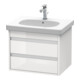 Duravit Meuble sous lavabo Ketho 60x45,5 cm, blanc brillant, 2 tiroirs, suspendu-1