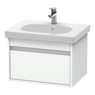 Duravit Meuble sous-lavabo Ketho 60x45,5 cm, blanc mat, 1 tiroir, suspendu