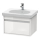 Duravit Meuble sous-lavabo Ketho 60x45,5 cm, blanc mat, 1 tiroir, suspendu-4