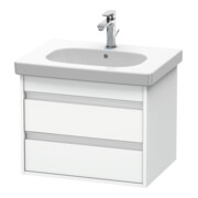 Duravit Meuble sous lavabo Ketho 60x45,5 cm, blanc mat, 2 tiroirs, suspendu-1