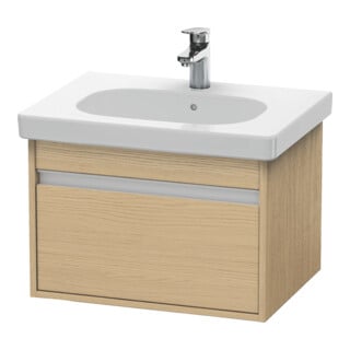 Duravit Meuble sous-lavabo Ketho 60x45,5 cm, chêne naturel, 1 tiroir, suspendu