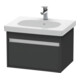 Duravit Meuble sous lavabo Ketho 60x45,5 cm, graphite, 1 tiroir, suspendu-1