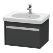 Duravit Meuble sous lavabo Ketho 60x45,5 cm, graphite, 1 tiroir, suspendu