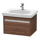 Duravit Meuble sous lavabo Ketho 60x45,5 cm, noyer foncé, 1 tiroir, suspendu-1