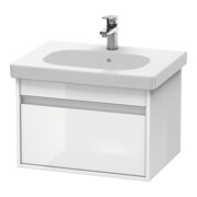 Duravit Meuble sous lavabo Ketho 60x45,5 cm, noyer naturel, 1 tiroir, suspendu-4