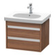 Duravit Meuble sous lavabo Ketho 60x45,5 cm, noyer naturel, 2 tiroirs, suspendu-1
