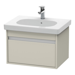 Duravit Meuble sous-lavabo Ketho 60x45,5 cm, taupe, 1 tiroir, suspendu
